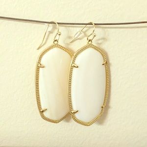 Kendra Scott Danielle Earring White and Gold